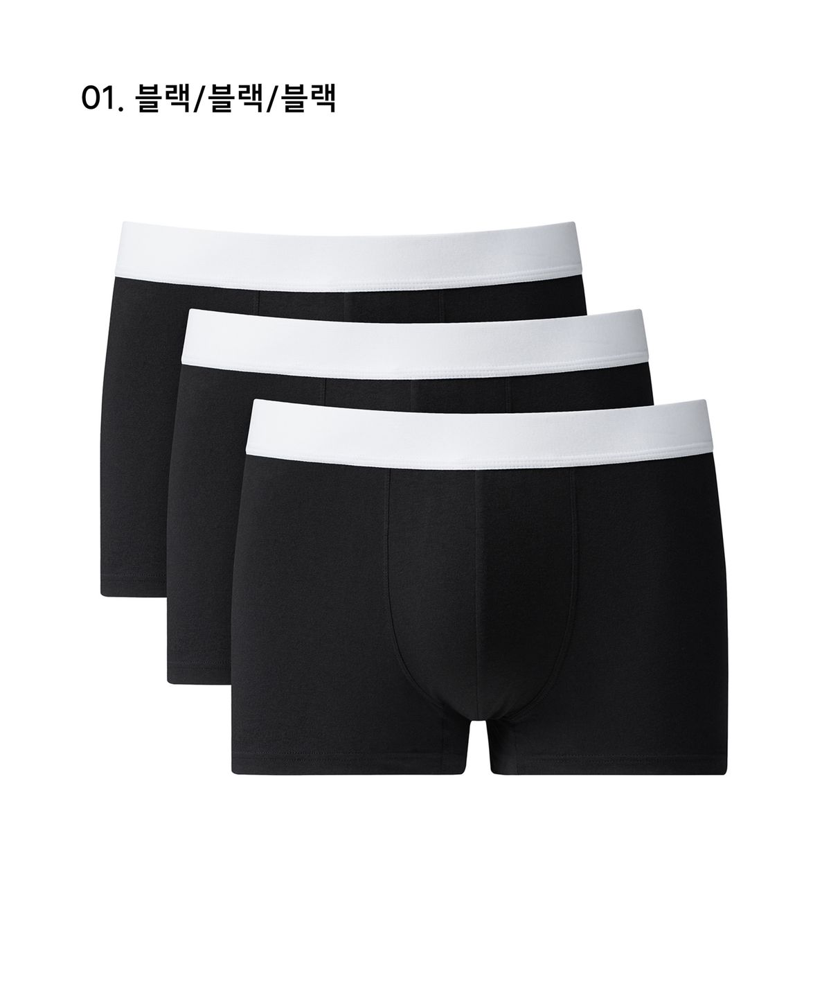 무신사 스탠다드(MUSINSA STANDARD) 맨즈 코튼 드로즈 화이트 밴드 3팩