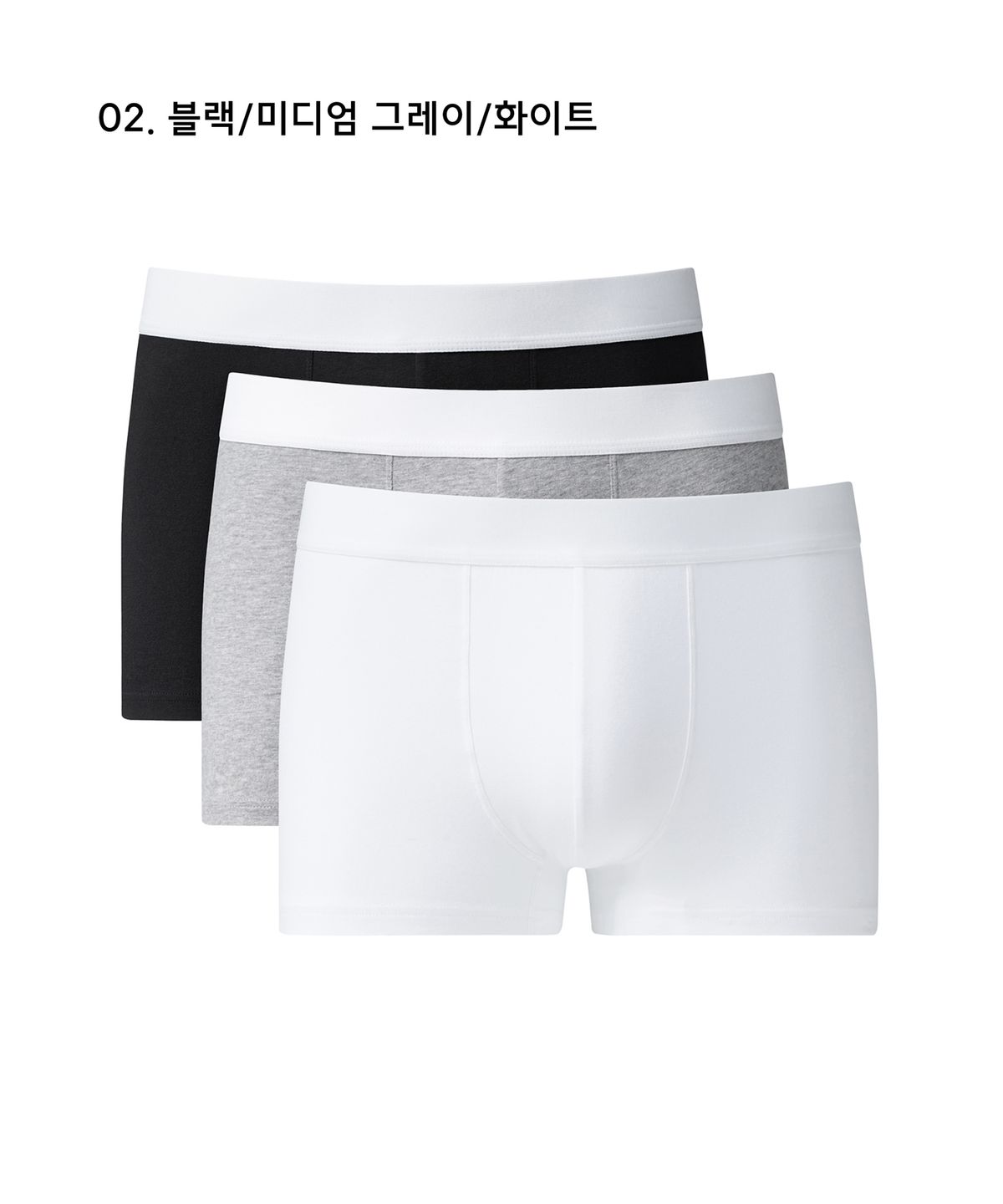 무신사 스탠다드(MUSINSA STANDARD) 맨즈 코튼 드로즈 화이트 밴드 3팩