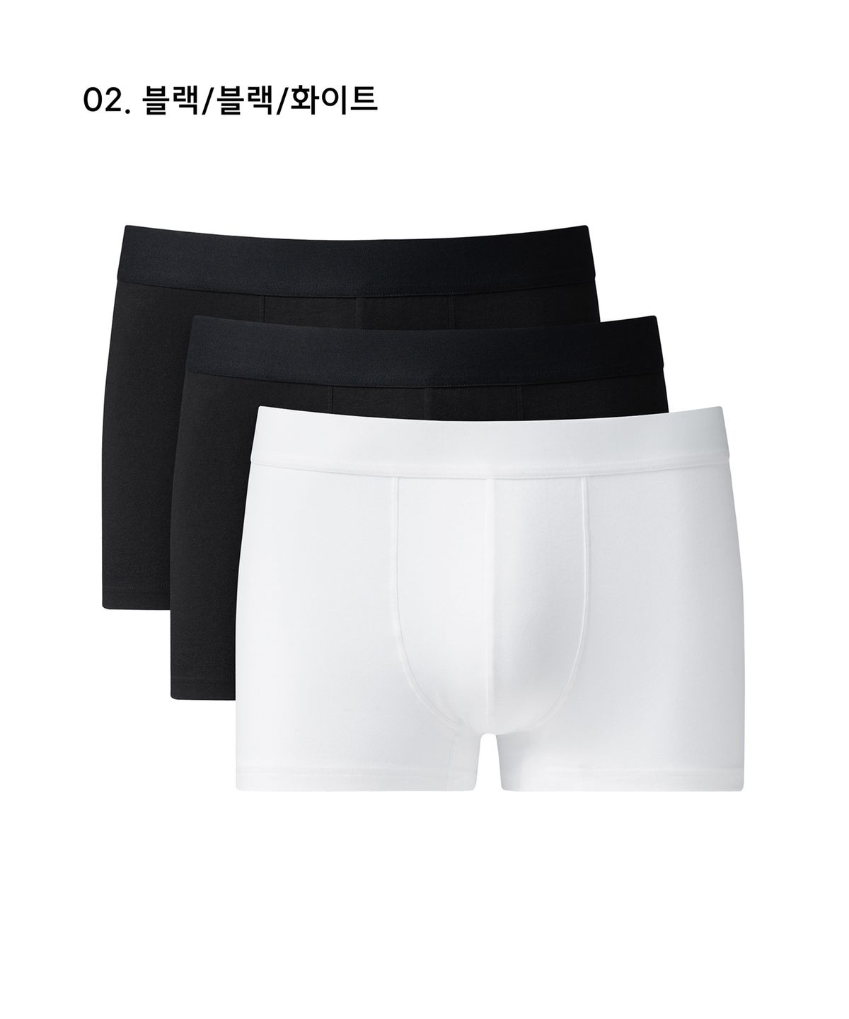 무신사 스탠다드(MUSINSA STANDARD) 맨즈 코튼 드로즈 블랙 & 화이트 3팩