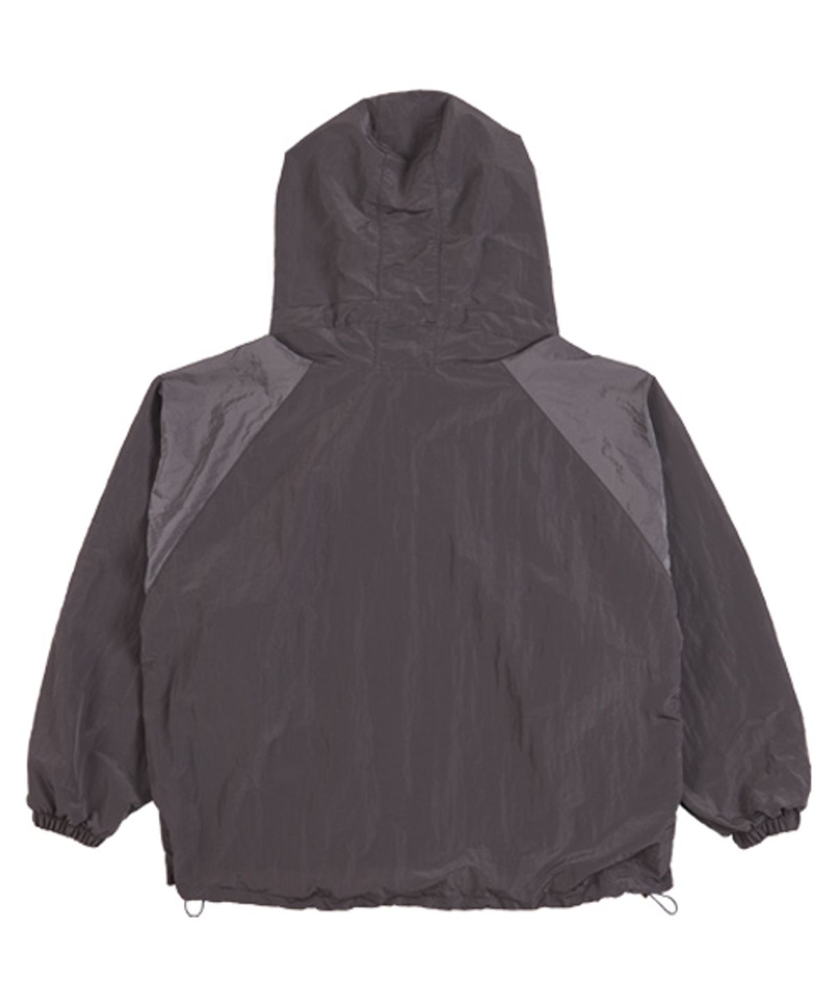 써치410(SEARCH410) [UNISEX] NUMBER ANORAK HOODIE_CHARCOAL