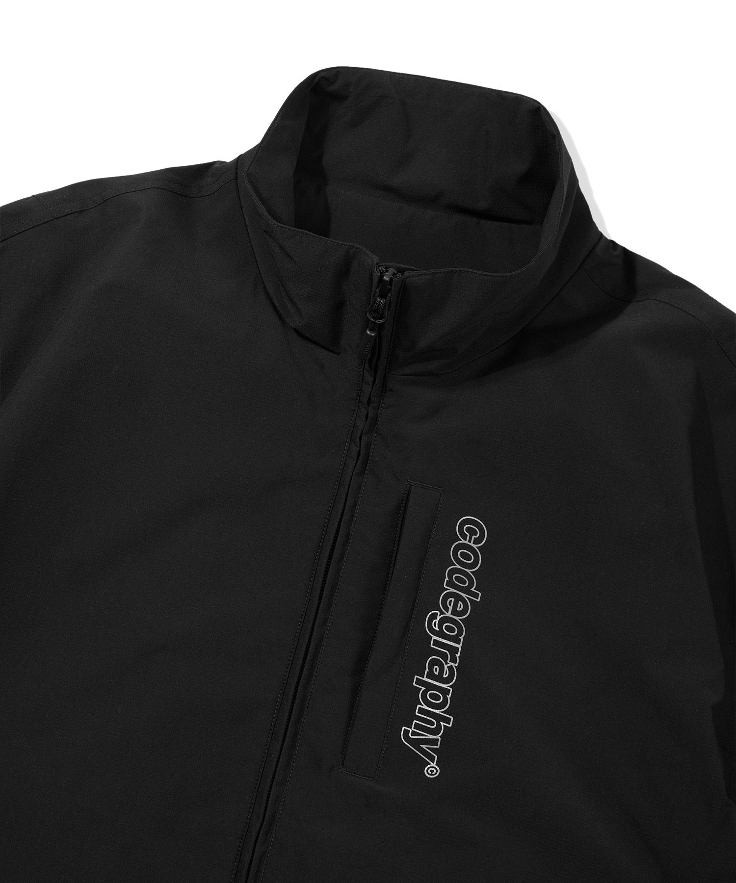 MUSINSA | Codegraphy 2-WAY TECH SHORT JACKET_BLACK