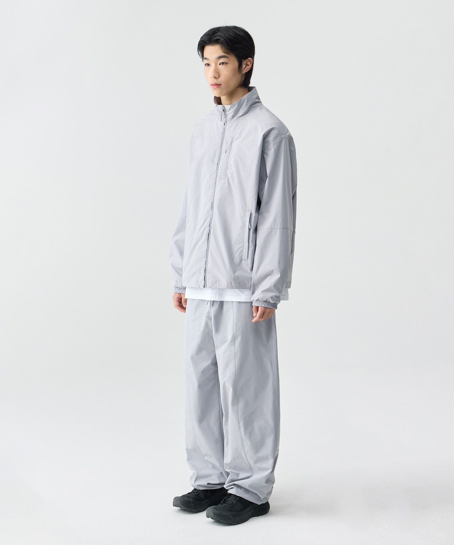 CODEGRAPHY 2WAYテック ショート ジャケット_グレー MUSINSA公式 | Codegraphy 2-WAY TECH SHORT JACKET_GRAY