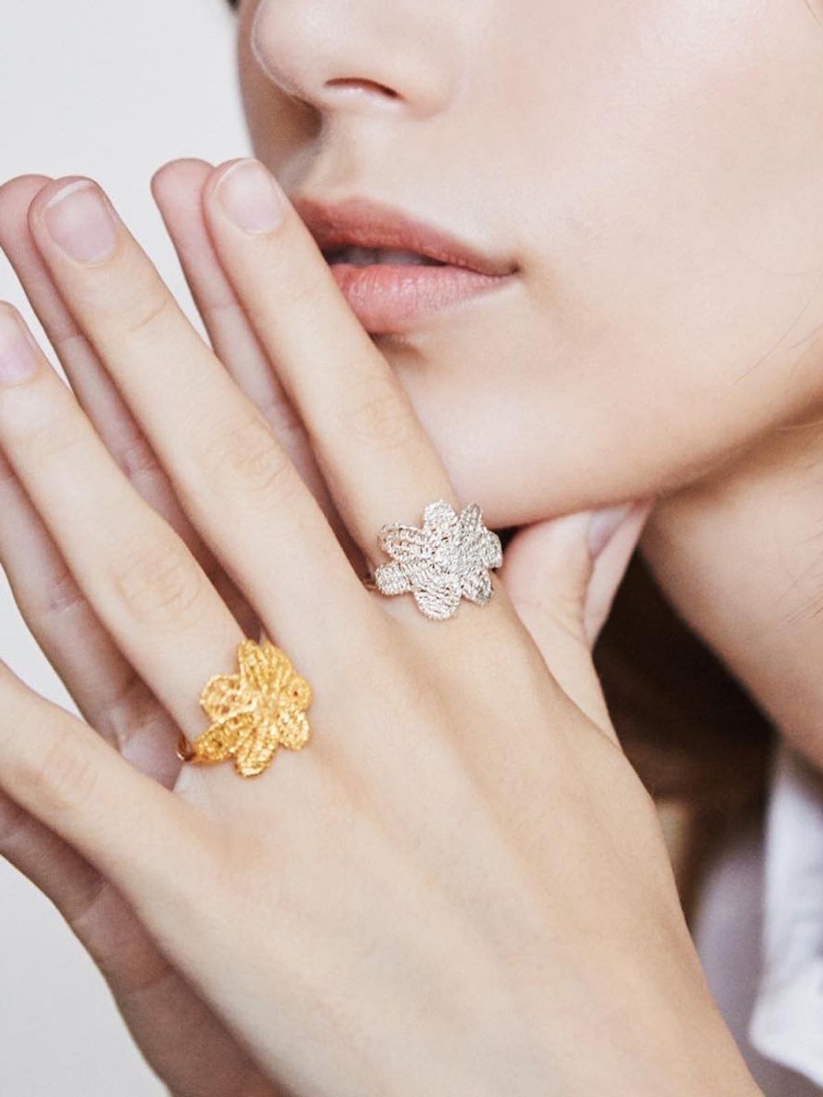 엘리오나(ELYONA) Legacy Lace Ring (실버/골드)