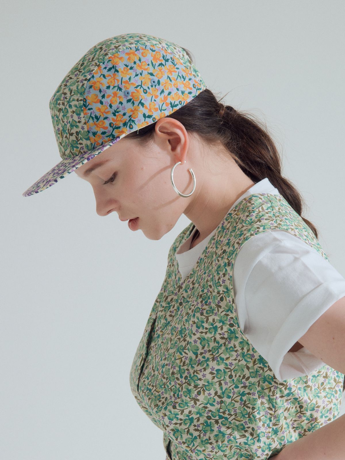 썸띵굿(SOMETHING GOOD) STG Camp Cap_FLORAL COMBO