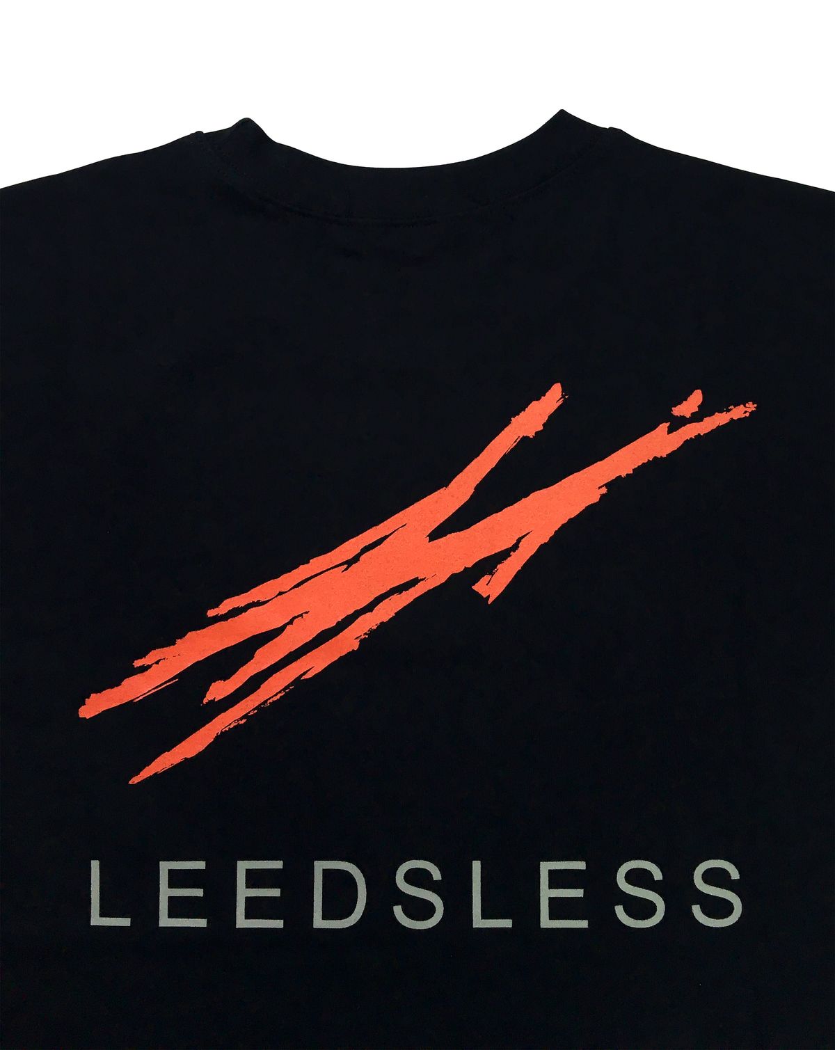 리즈리스(LEEDSLESS) 브러쉬 반팔 티셔츠 [블랙]