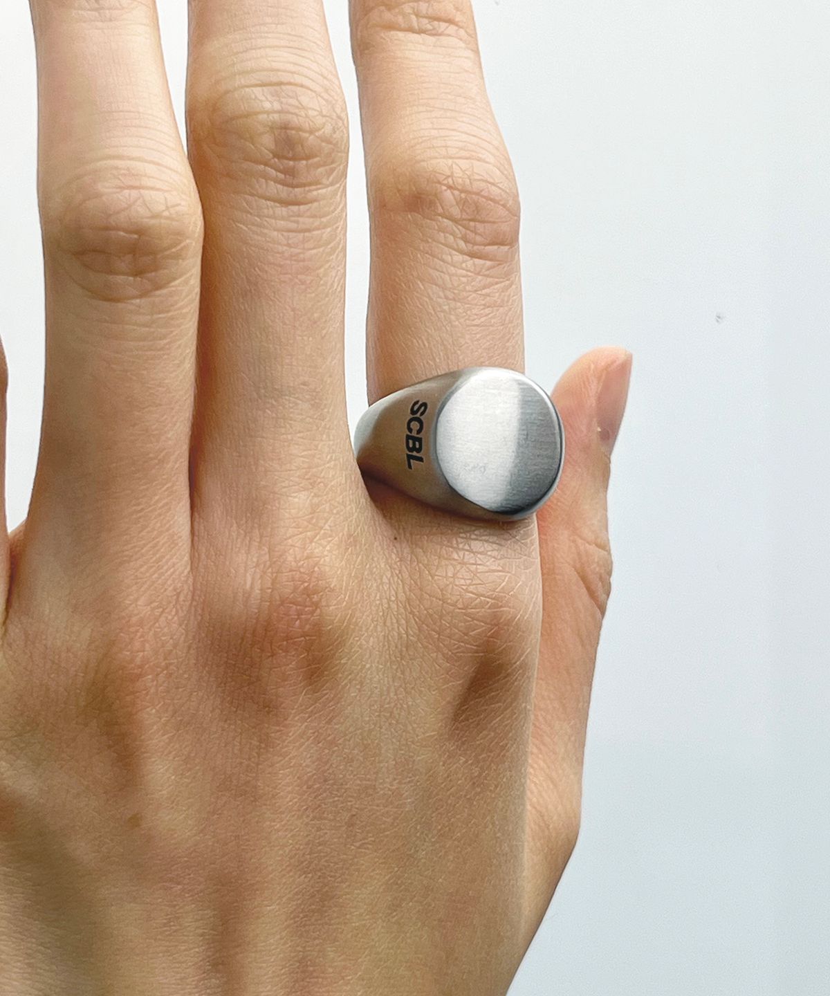 스칼렛또블랙(SCALETTOBLACK) SCB004  Logo bold matt ring
