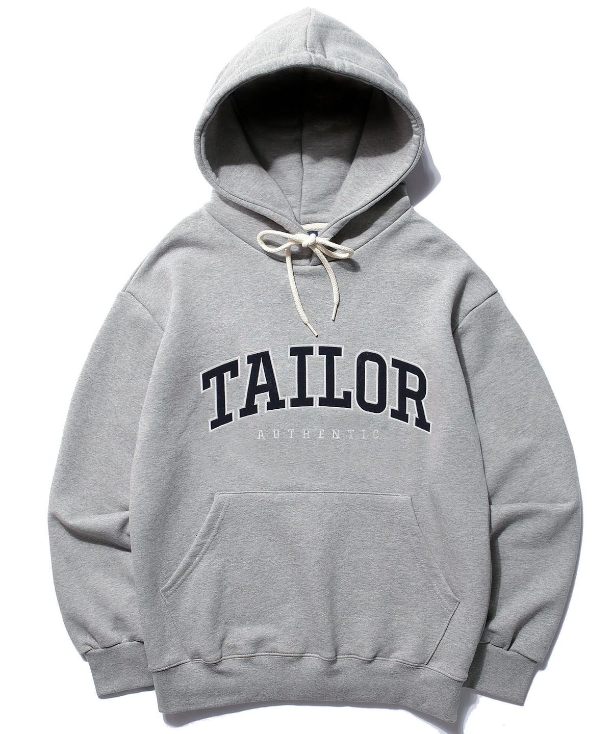 테일러 스튜디오(TAILOR STUDIO) 엔비엘 로고 후드 (그레이)