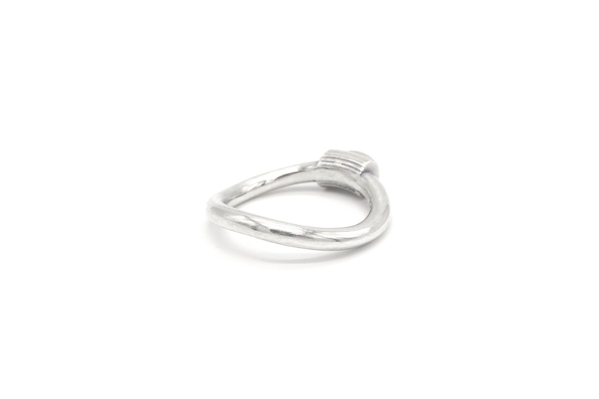오드콜렛(ODDCOLLET) [SILVER925]texture ring (blue)