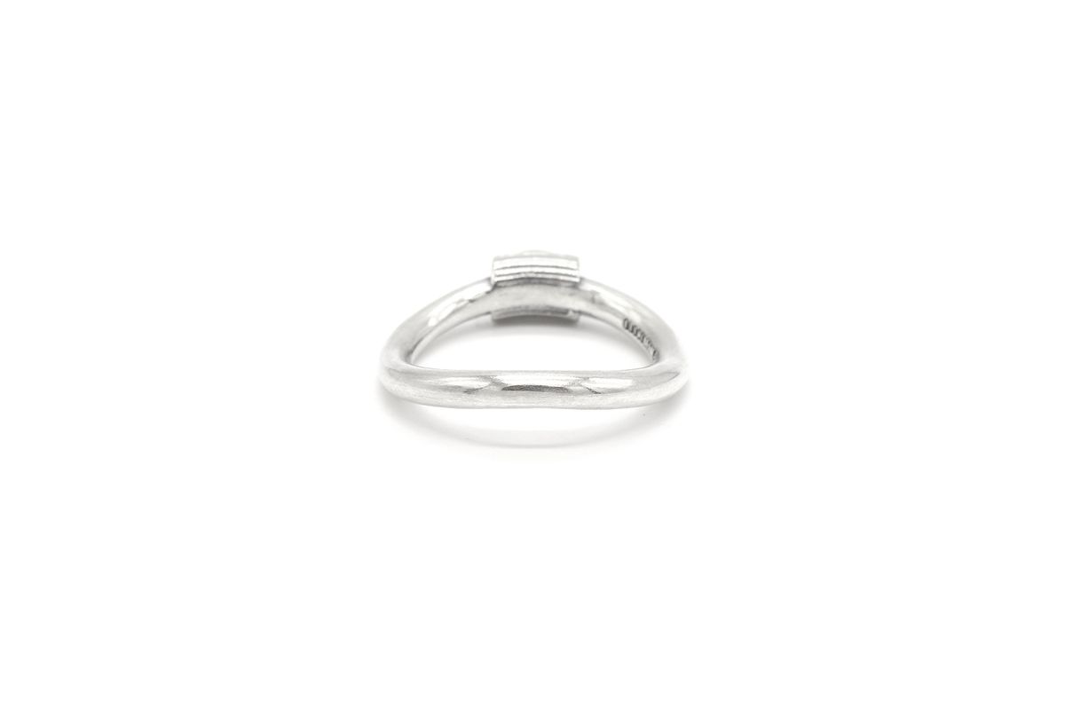 오드콜렛(ODDCOLLET) [SILVER925]texture ring (blue)