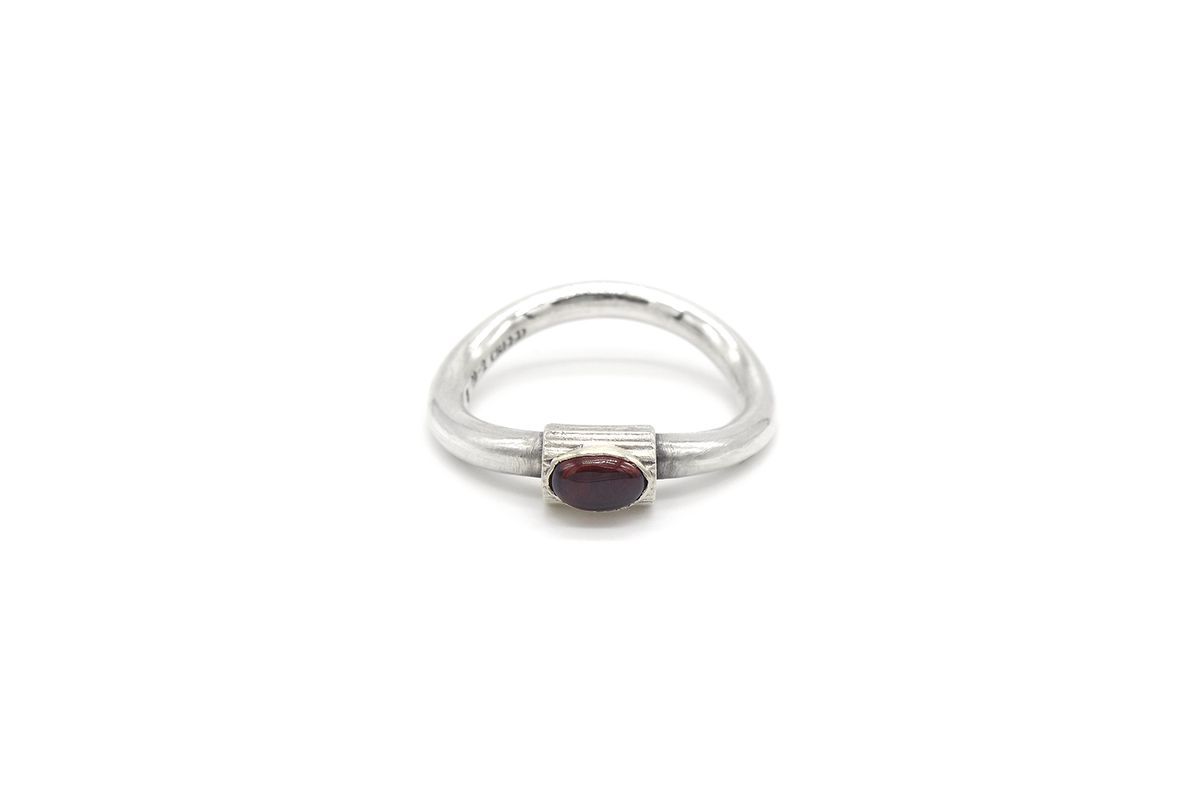 오드콜렛(ODDCOLLET) [SILVER925]texture ring (red)