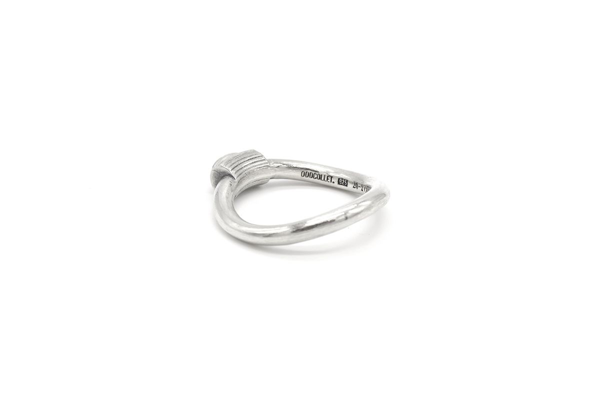 오드콜렛(ODDCOLLET) [SILVER925]texture ring (red)