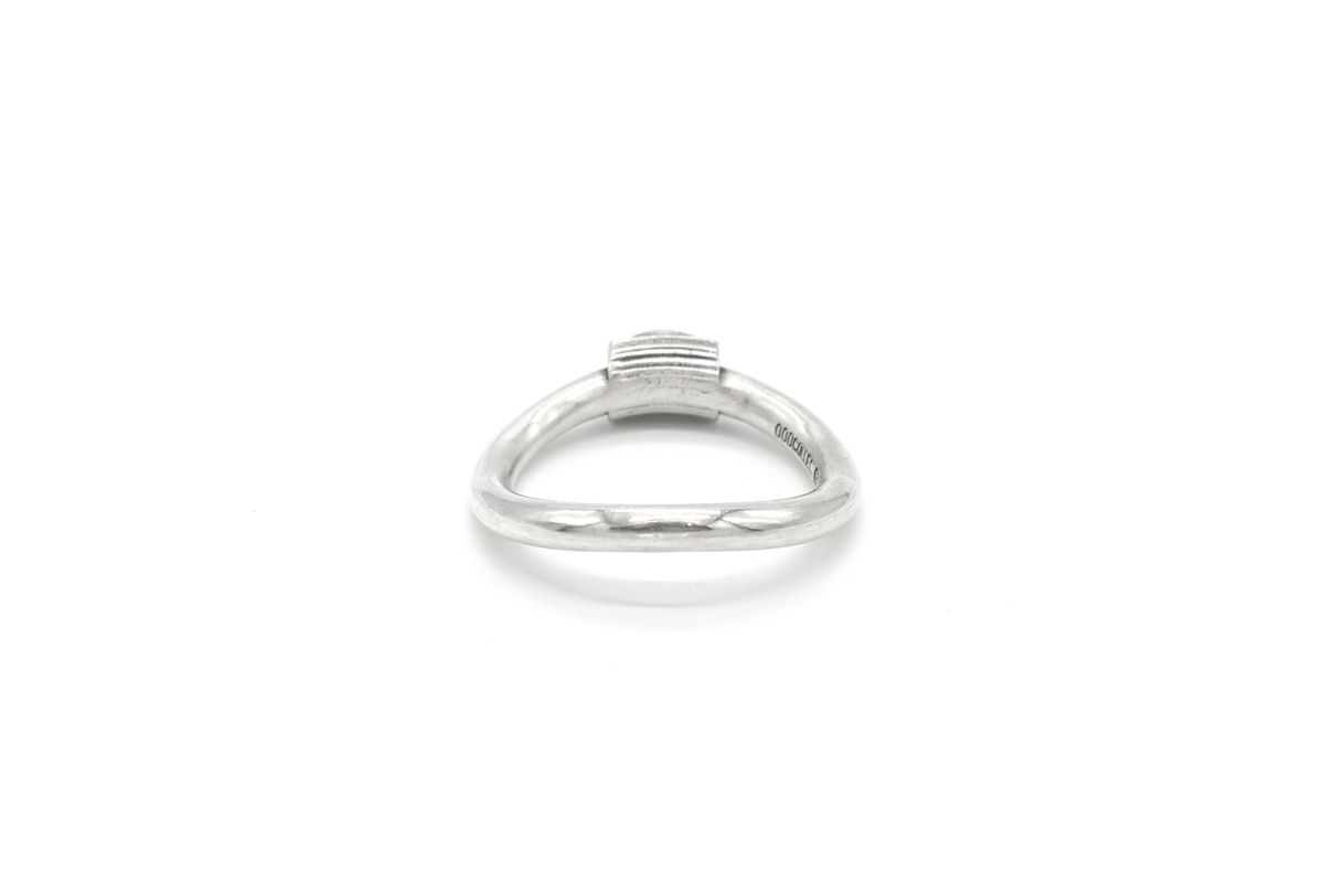 오드콜렛(ODDCOLLET) [SILVER925]texture ring (green)