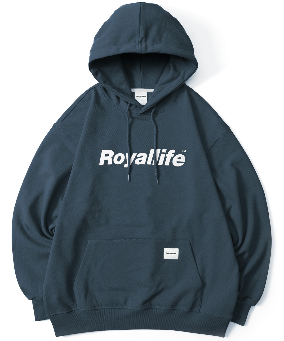 로얄라이프(ROYALLIFE) RLPH500 오리지널 로고 후드티 - 시멘트