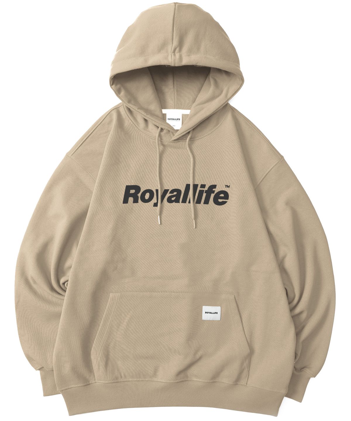 로얄라이프(ROYALLIFE) RLPH500 오리지널 로고 후드티 - 바닐라