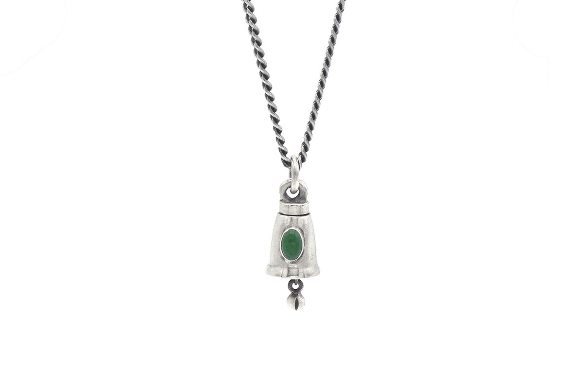 오드콜렛(ODDCOLLET) [SILVER925]Eye guardian bell (green)