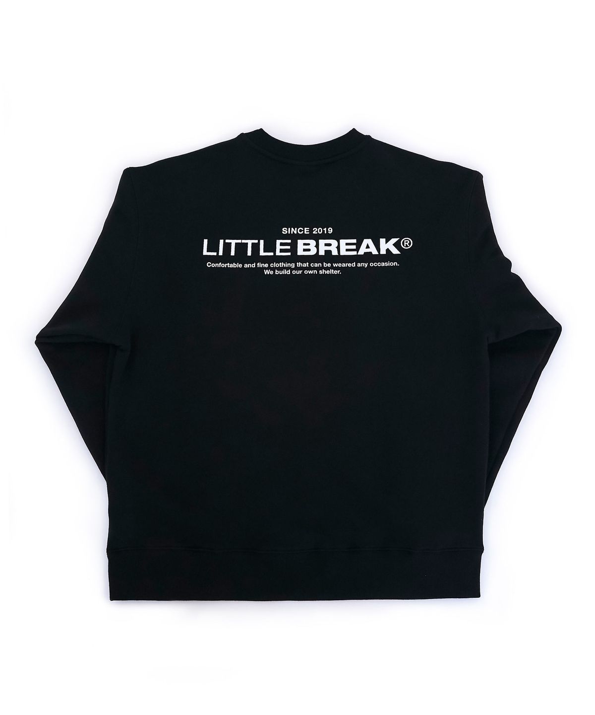 리를브레이크(LITTLE BREAK) LB 로고 맨투맨 (블랙)