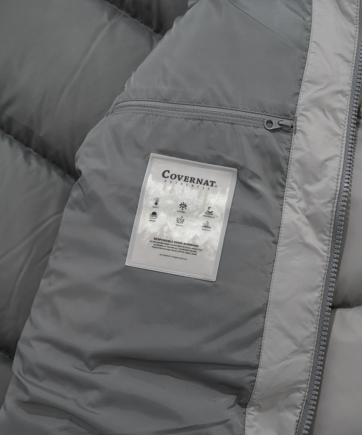 커버낫(COVERNAT) RDS 숏 푸퍼 그레이