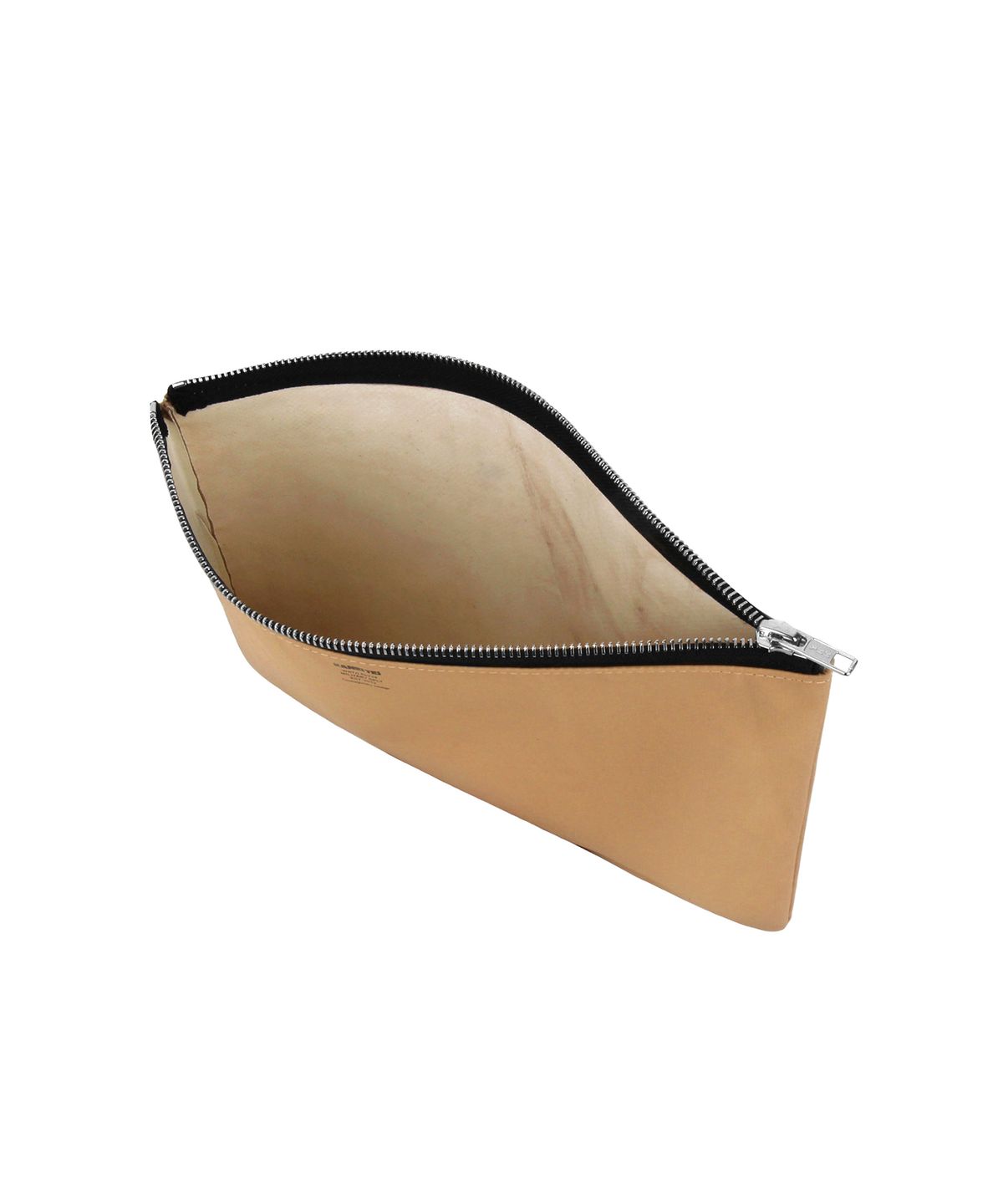 카네이테이(KANEITEI) TIGER FLAT POUCH L (BEIGE) / UPCYCLED