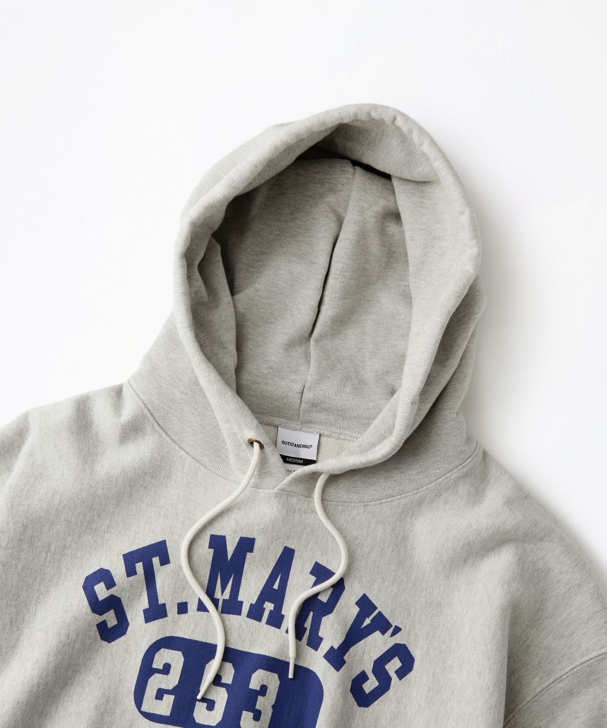 아웃스탠딩(OUTSTANDING) V.S.C HOOD SWEAT(MARYS)_3%MELANGE GRAY
