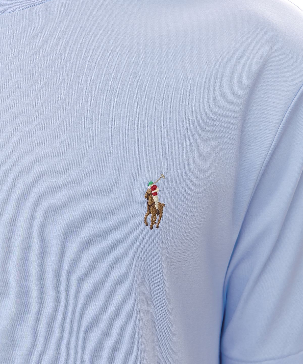폴로 랄프 로렌(POLO RALPH LAUREN) 커스텀 슬림 소프트 코튼 티 - 블루