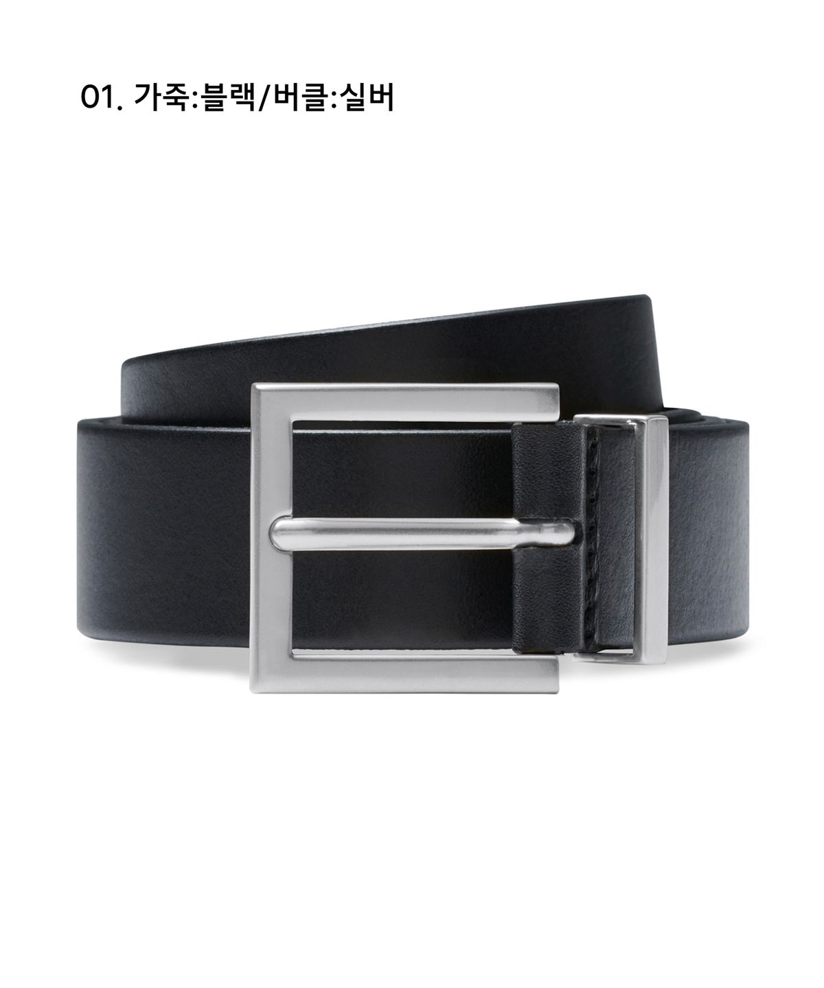 무신사 스탠다드(MUSINSA STANDARD) 스퀘어 이탈리안 레더 벨트_30mm
