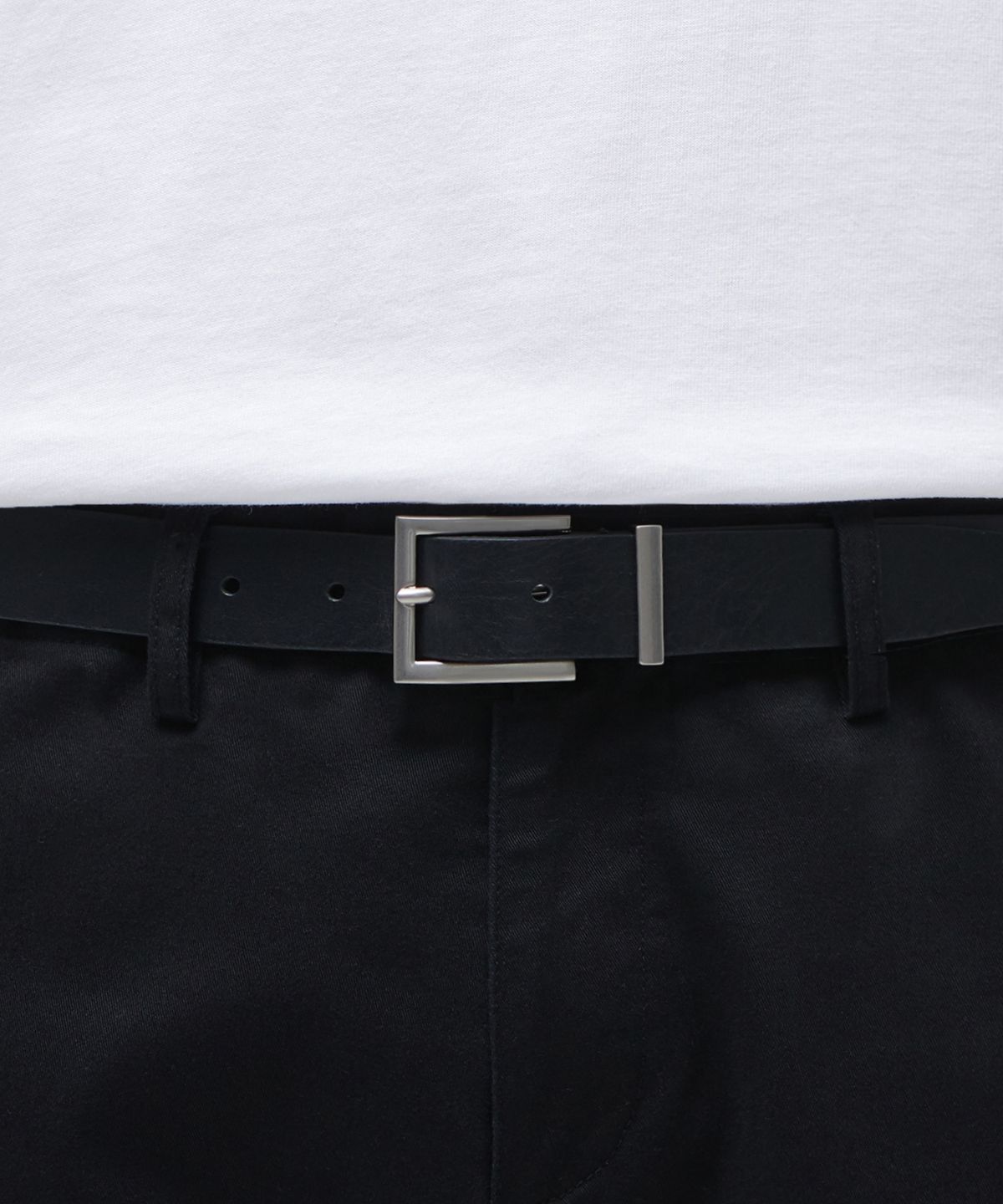무신사 스탠다드(MUSINSA STANDARD) 스퀘어 이탈리안 레더 벨트_30mm