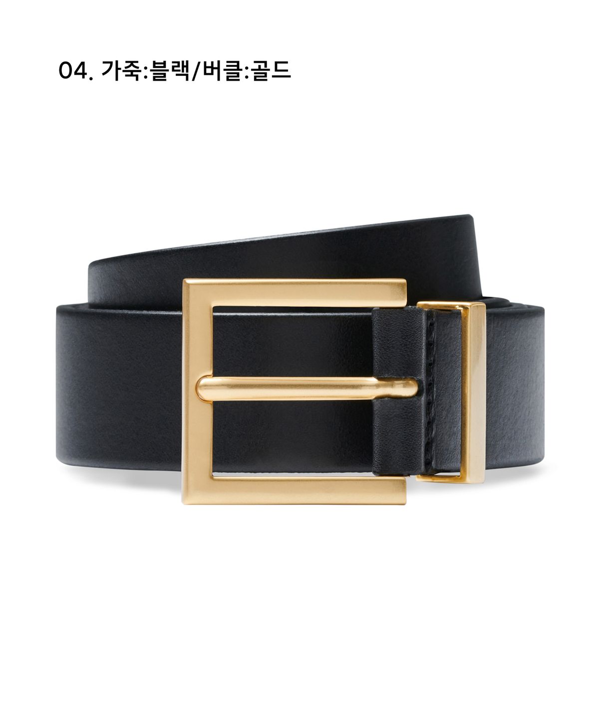 무신사 스탠다드(MUSINSA STANDARD) 스퀘어 이탈리안 레더 벨트_30mm