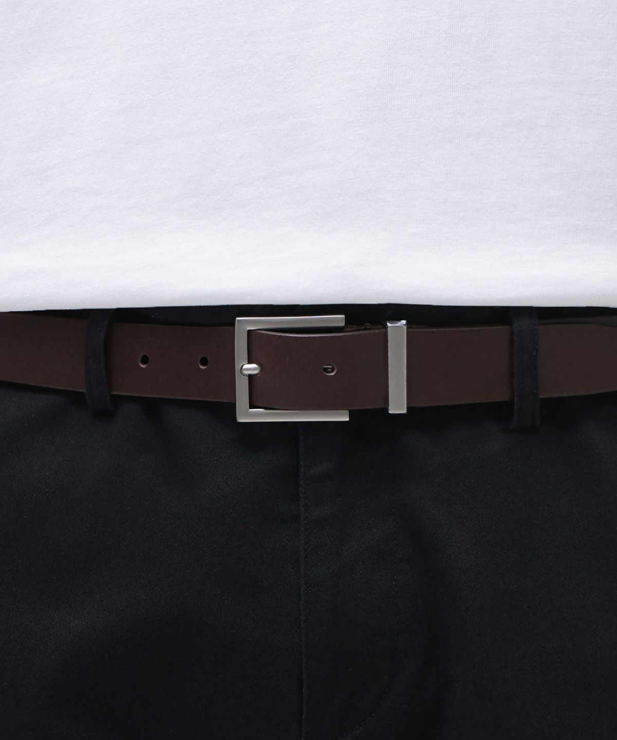무신사 스탠다드(MUSINSA STANDARD) 스퀘어 이탈리안 레더 벨트_30mm