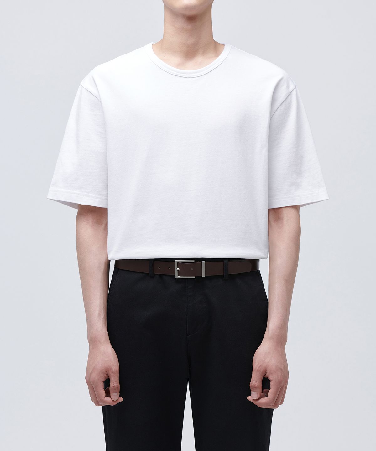 무신사 스탠다드(MUSINSA STANDARD) 스퀘어 이탈리안 레더 벨트_30mm