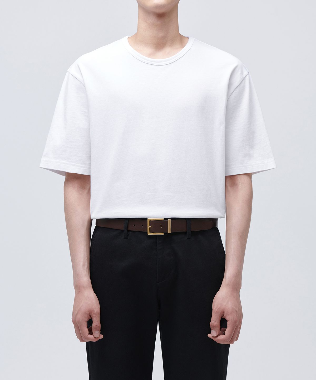 무신사 스탠다드(MUSINSA STANDARD) 스퀘어 이탈리안 레더 벨트_30mm