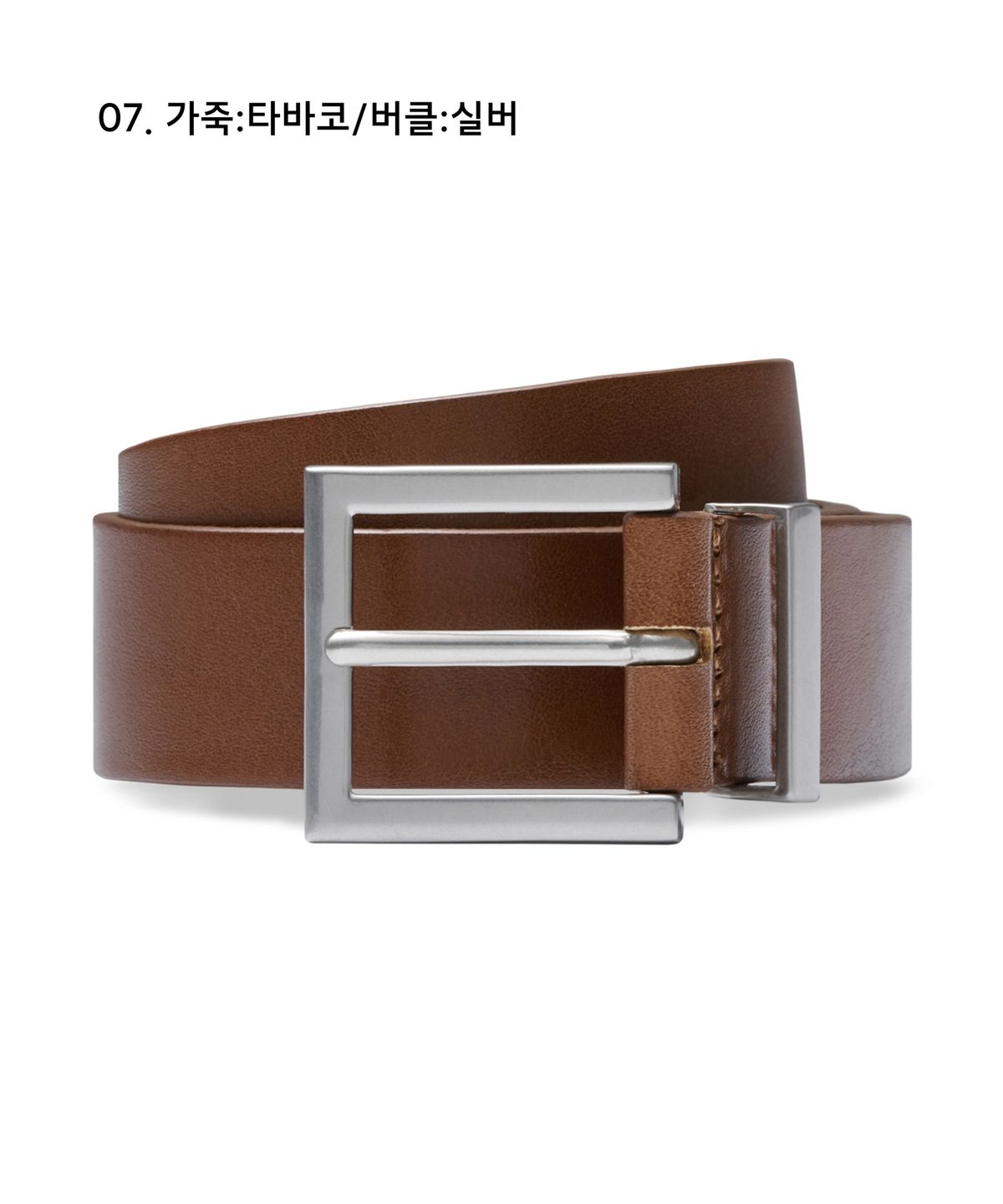 무신사 스탠다드(MUSINSA STANDARD) 스퀘어 이탈리안 레더 벨트_30mm