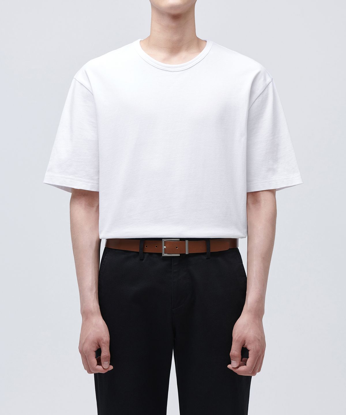 무신사 스탠다드(MUSINSA STANDARD) 스퀘어 이탈리안 레더 벨트_30mm