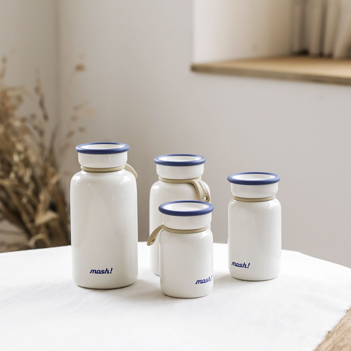 모슈(MOSH) 보온보냉 라떼 미니 텀블러 200ml 화이트