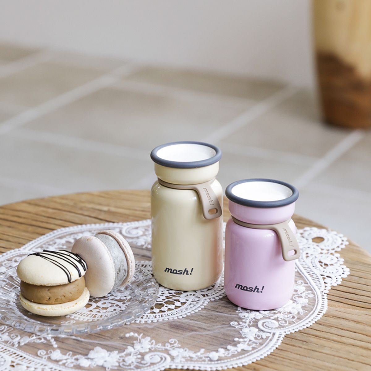 모슈(MOSH) 보온보냉 라떼 미니 텀블러 200ml 아이보리