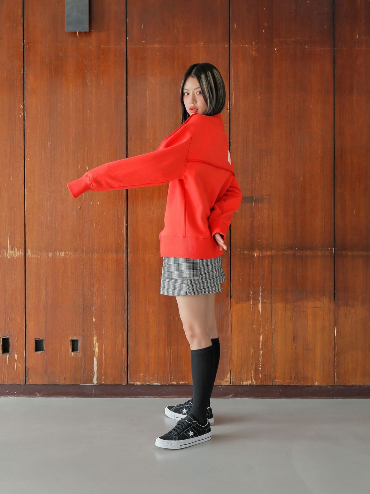 느와(NOIR) Jut Skirt