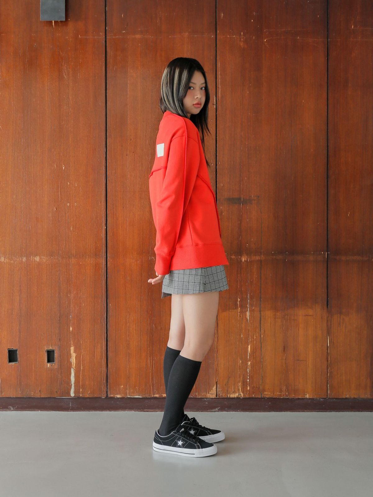 느와(NOIR) Jut Skirt