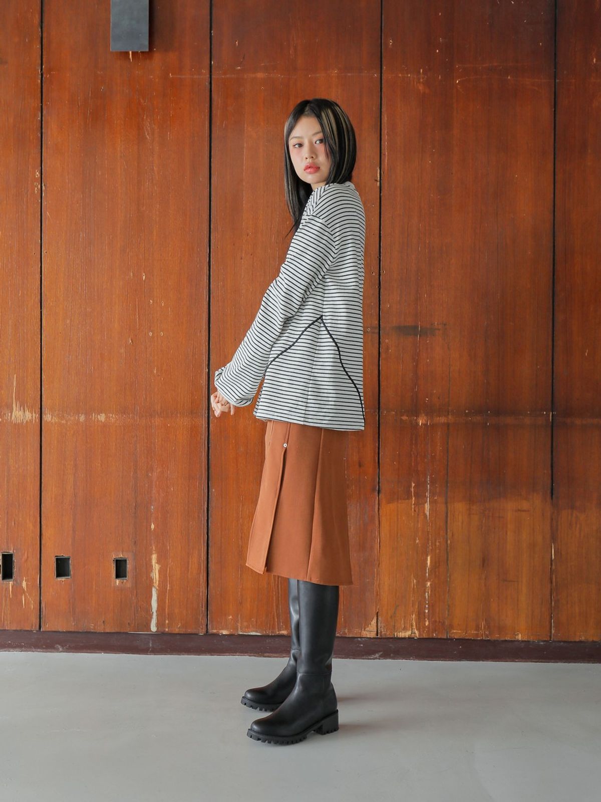 느와(NOIR) Selo Skirt