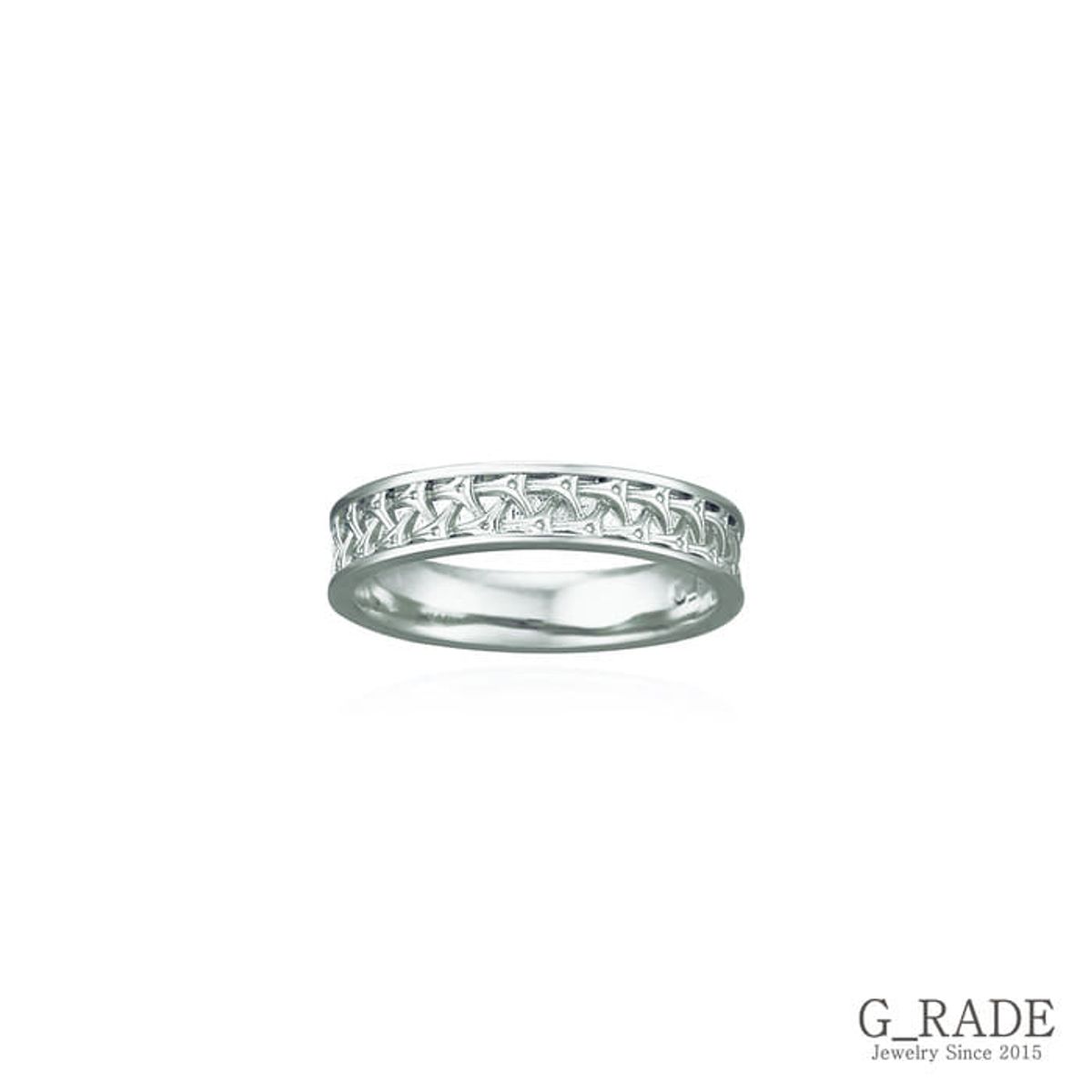 지레이드(G_RADE) Pattern Logo Layered Ring Plating Ver No.2