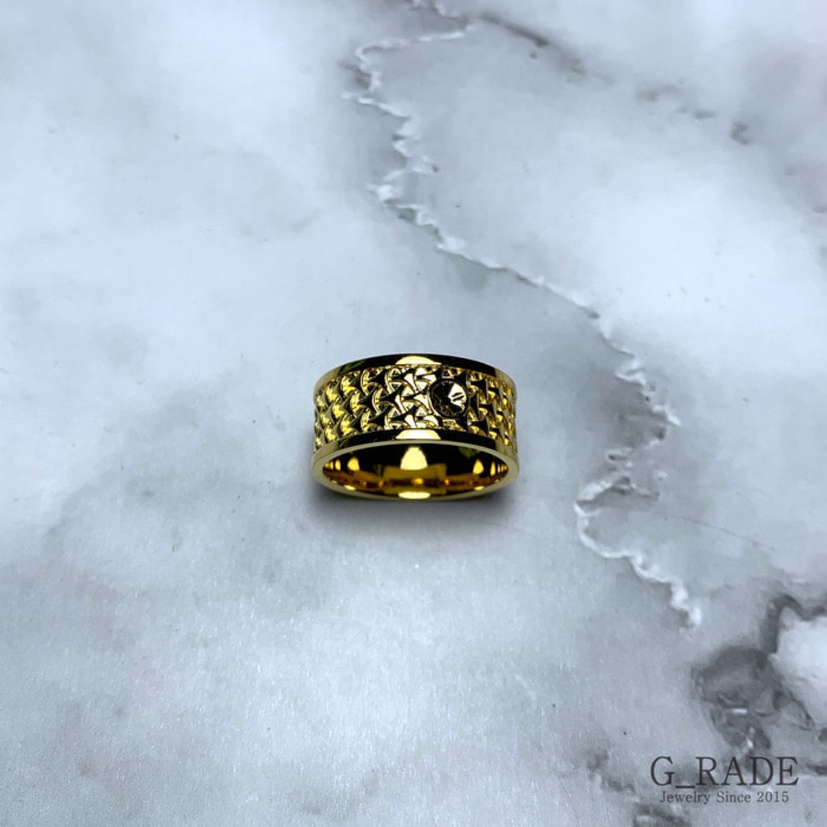 지레이드(G_RADE) Pattern Logo Ring Plating Ver No.1