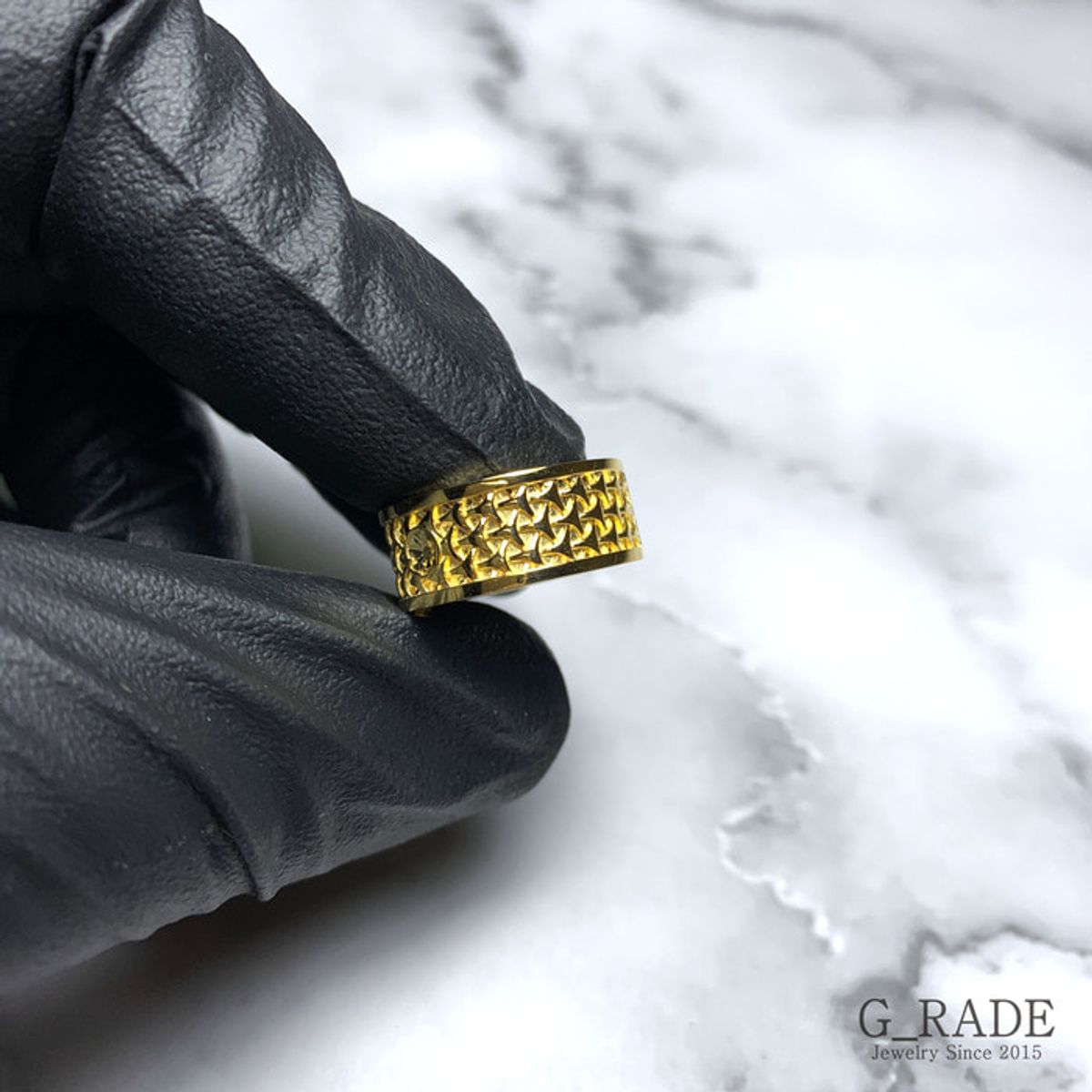 지레이드(G_RADE) Pattern Logo Ring Plating Ver No.1