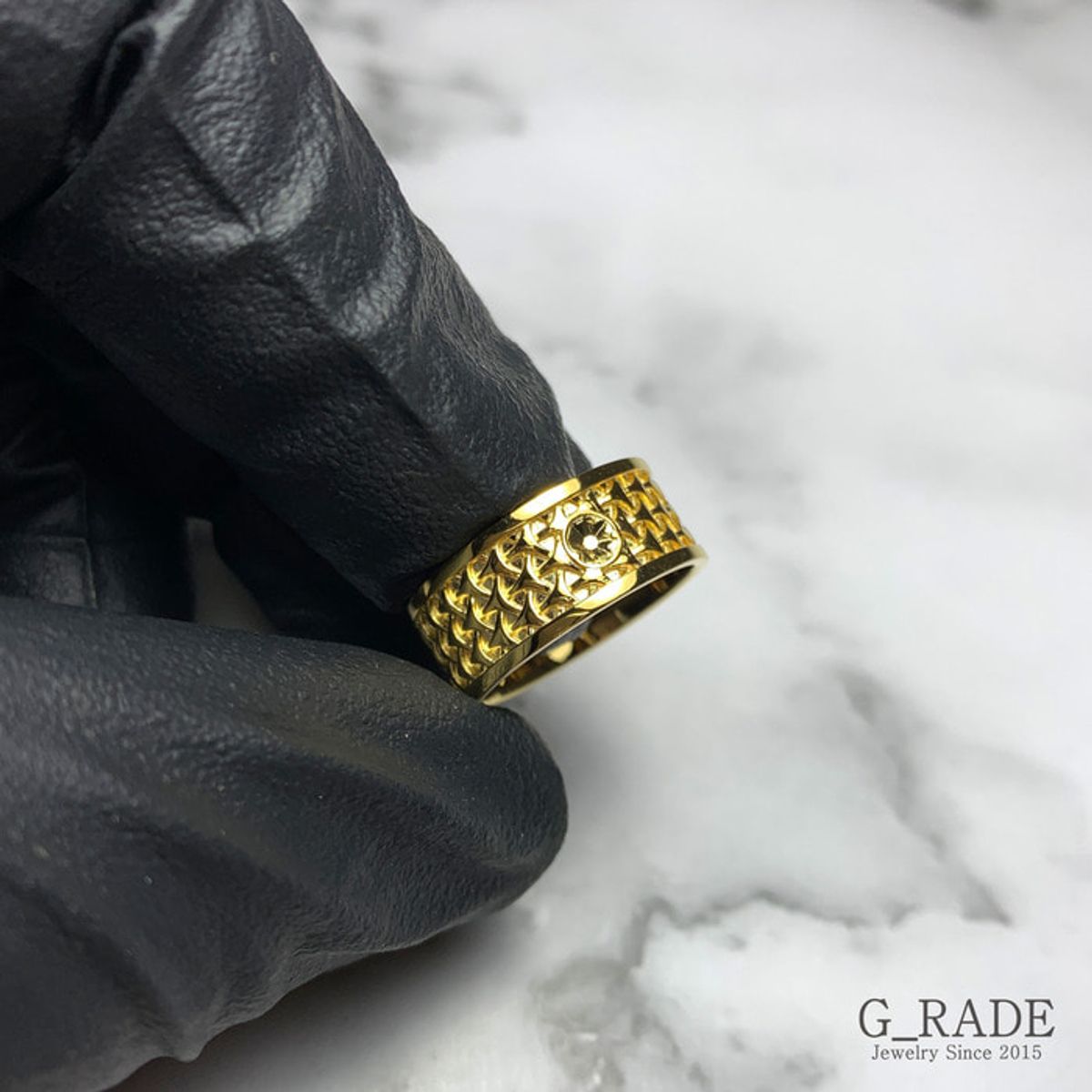 지레이드(G_RADE) Pattern Logo Ring Plating Ver No.1