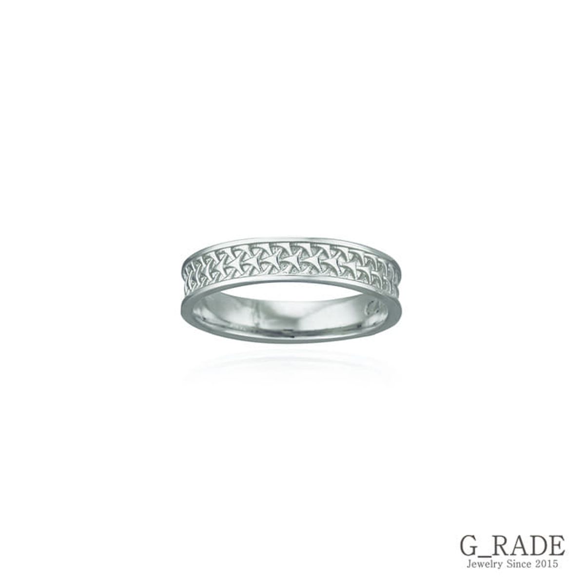지레이드(G_RADE) Pattern Logo Layered Ring Plating Ver No.1