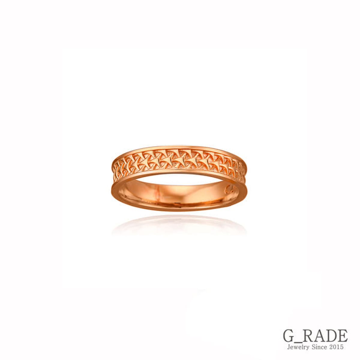 지레이드(G_RADE) Pattern Logo Layered Ring Plating Ver No.1