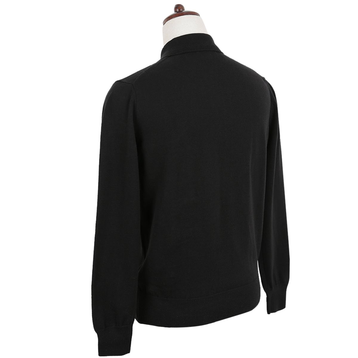 솔티(SORTIE) 14gg Polo Collar Knit (Black)