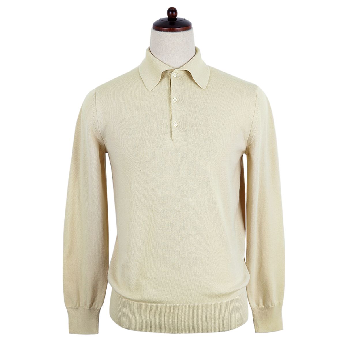 솔티(SORTIE) 14gg Polo Collar Knit (Beige)