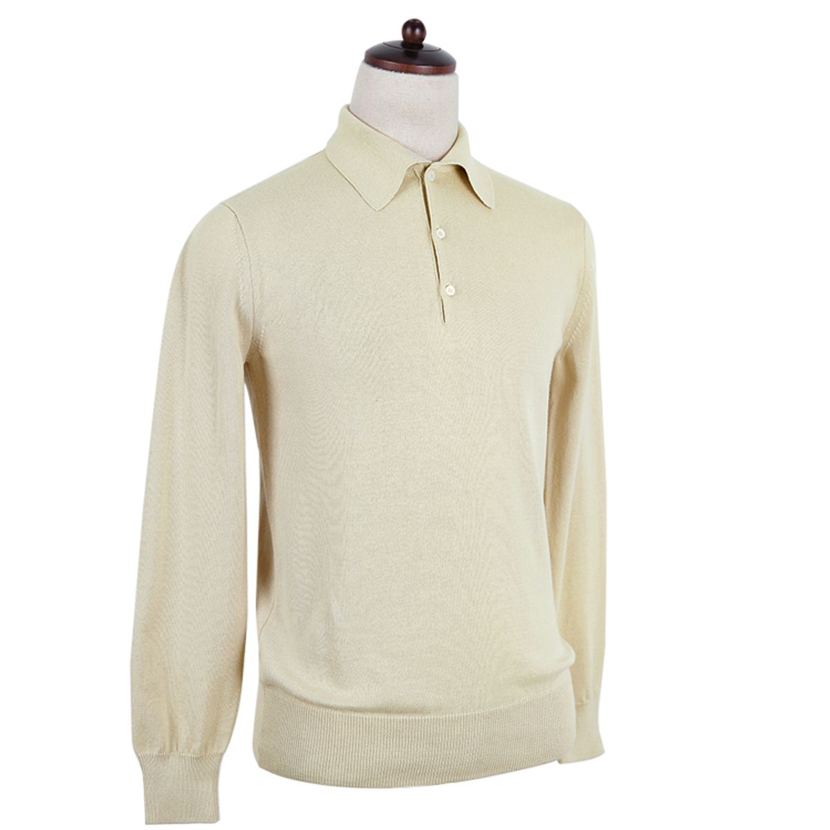 솔티(SORTIE) 14gg Polo Collar Knit (Beige)