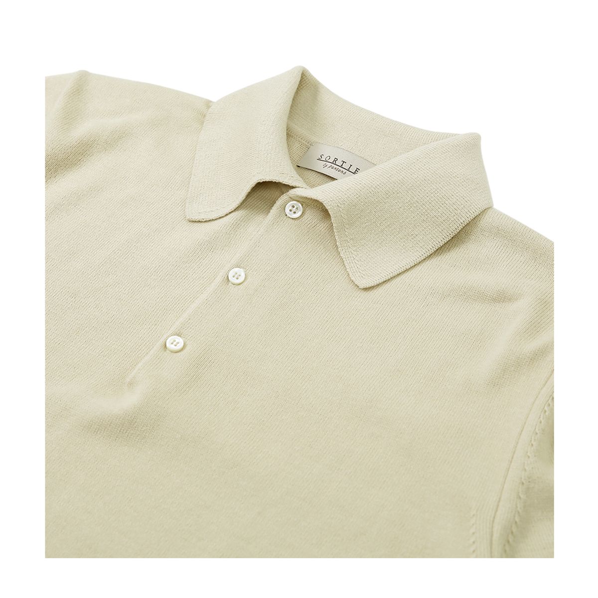 솔티(SORTIE) 14gg Polo Collar Knit (Beige)
