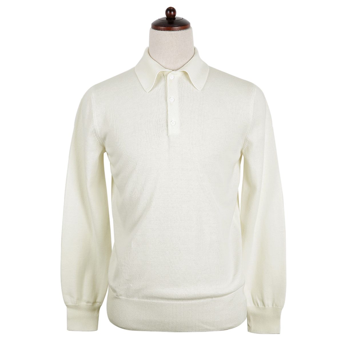 솔티(SORTIE) 14gg Polo Collar Knit (Ivory)