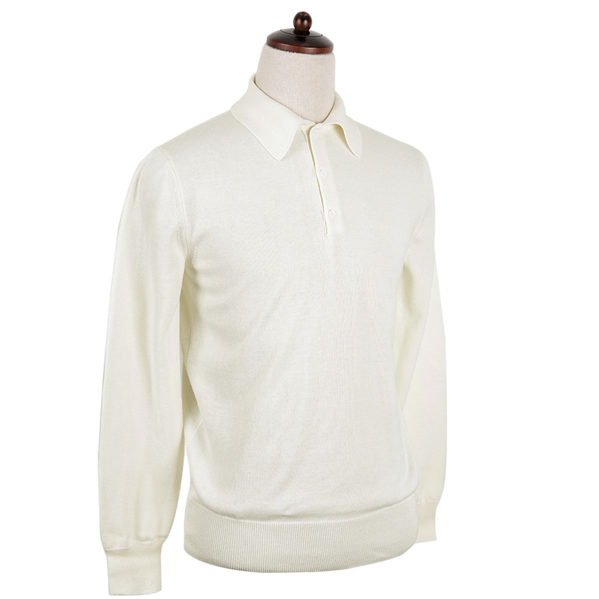 솔티(SORTIE) 14gg Polo Collar Knit (Ivory)