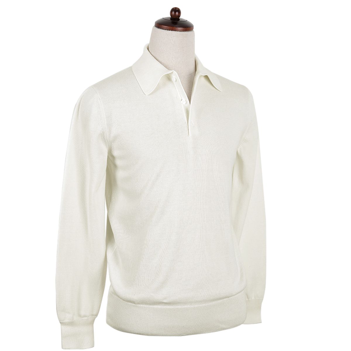 솔티(SORTIE) 14gg Polo Collar Knit (Ivory)